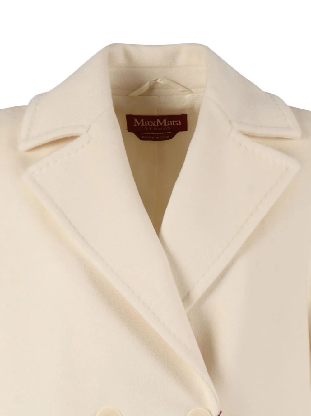 Max Mara Agenda Double-breasted Coat In Neutral