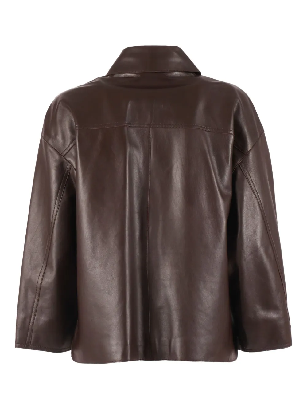 Weekend Max Mara buttoned leather jacket | Leather Jackets | Image 2