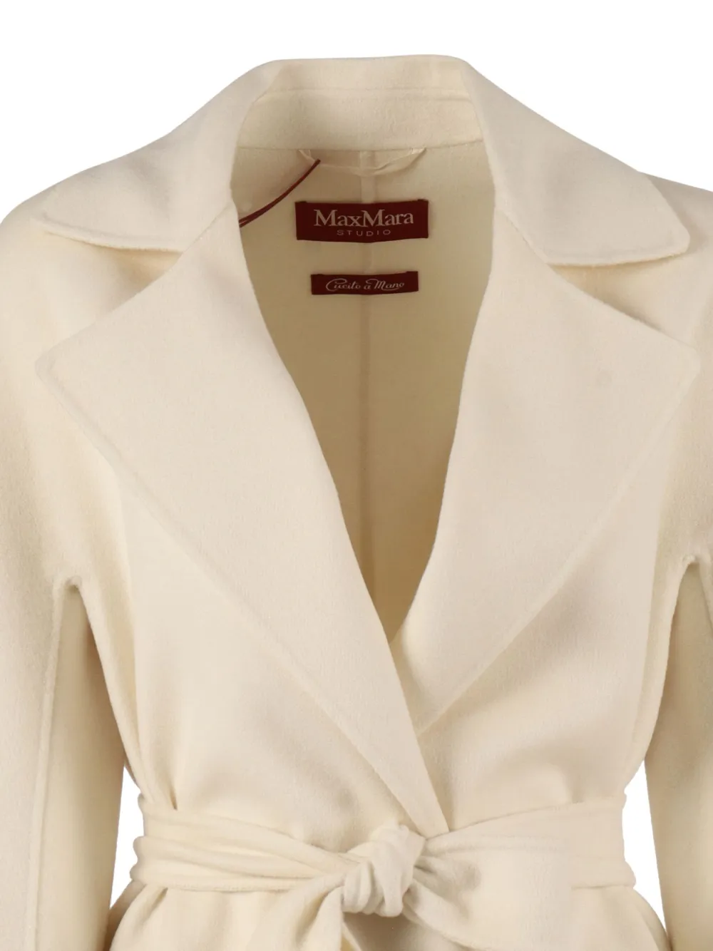 Max Mara Ajaccio Tie-waist Coat In Neutral
