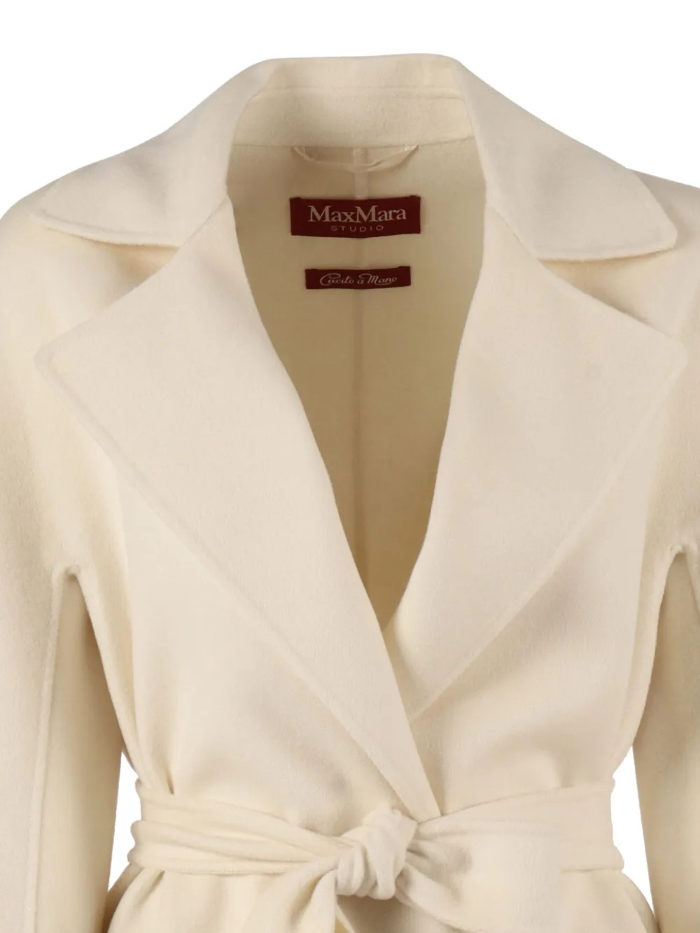 Max Mara Ajaccio jas met gestrikte taille Beige