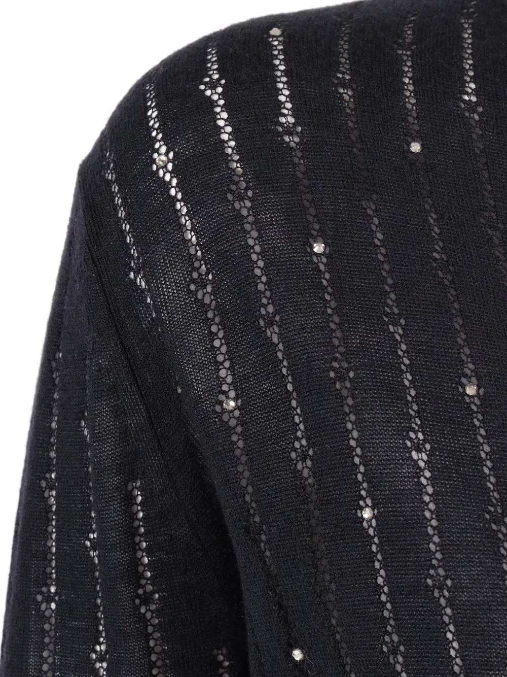 Max Mara Nogara verfraaid vest Blauw