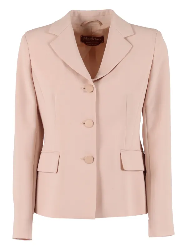Max Mara Button Colibri Jacket in Pink