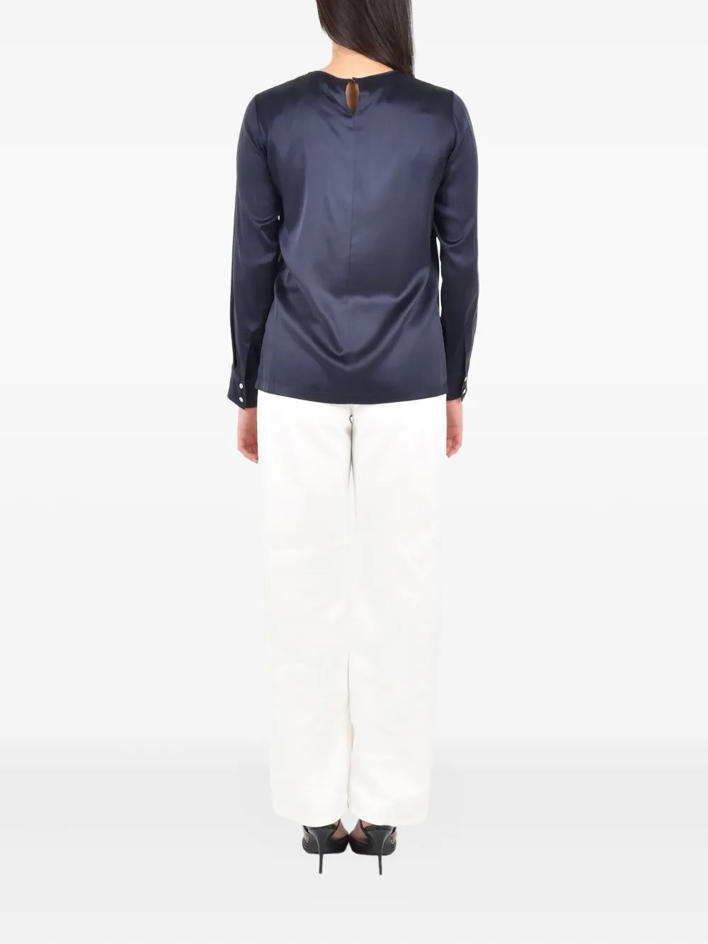 Max Mara Lodi silk blouse - Blauw