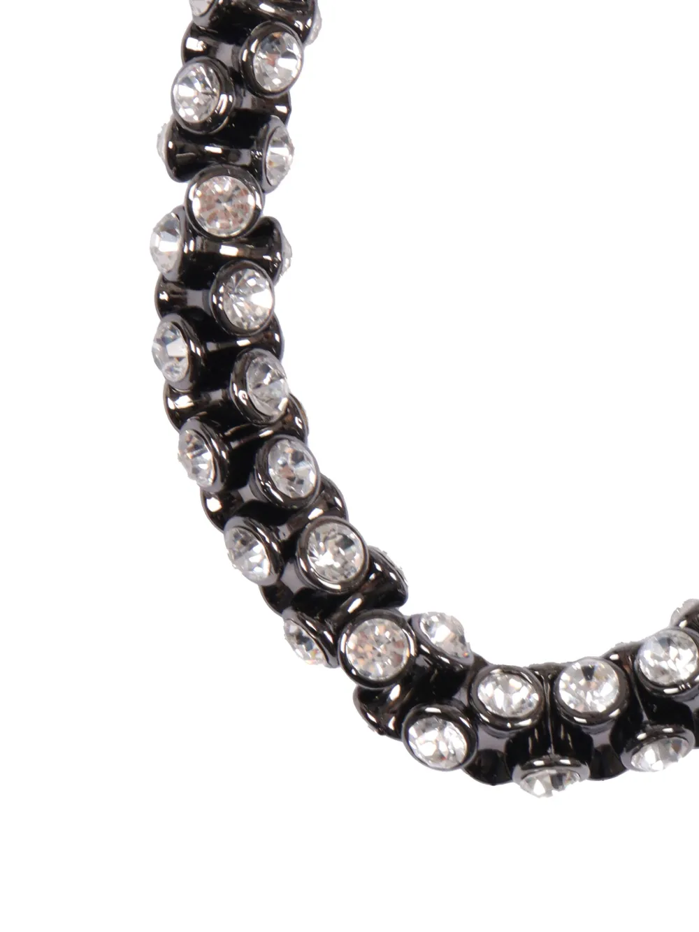 Max Mara crystal-embellished necklace - Grijs
