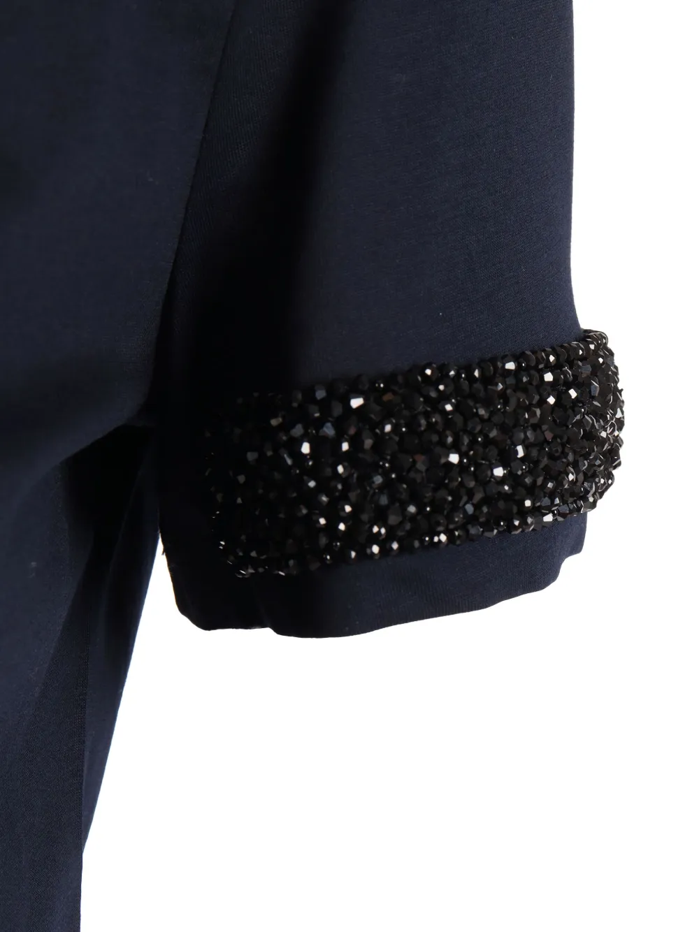 Max Mara Pontile Beaded T-shirt In Blue