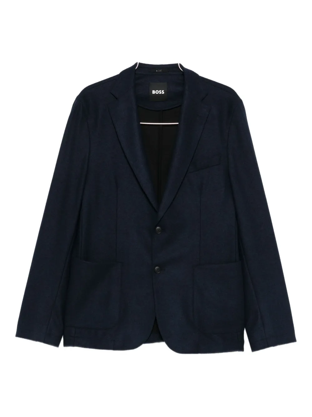 Hugo Boss Notched-lapel Blazer In Blue