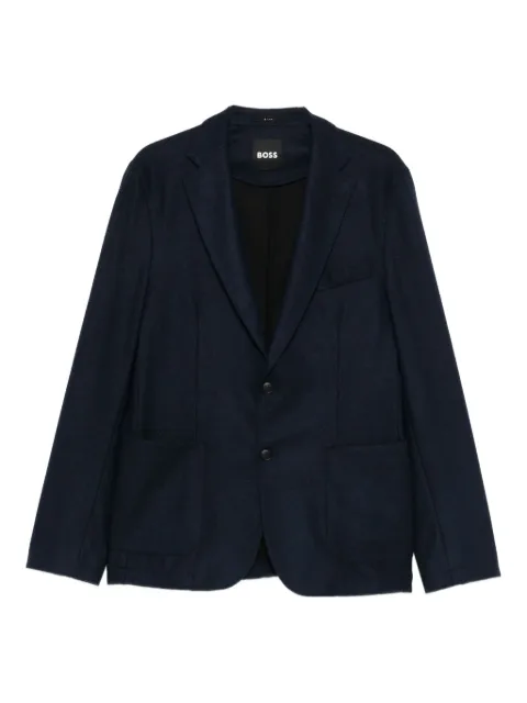 BOSS blazer con solapas de muesca