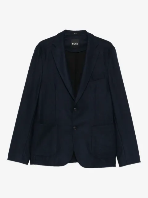 BOSS notched-lapel blazer