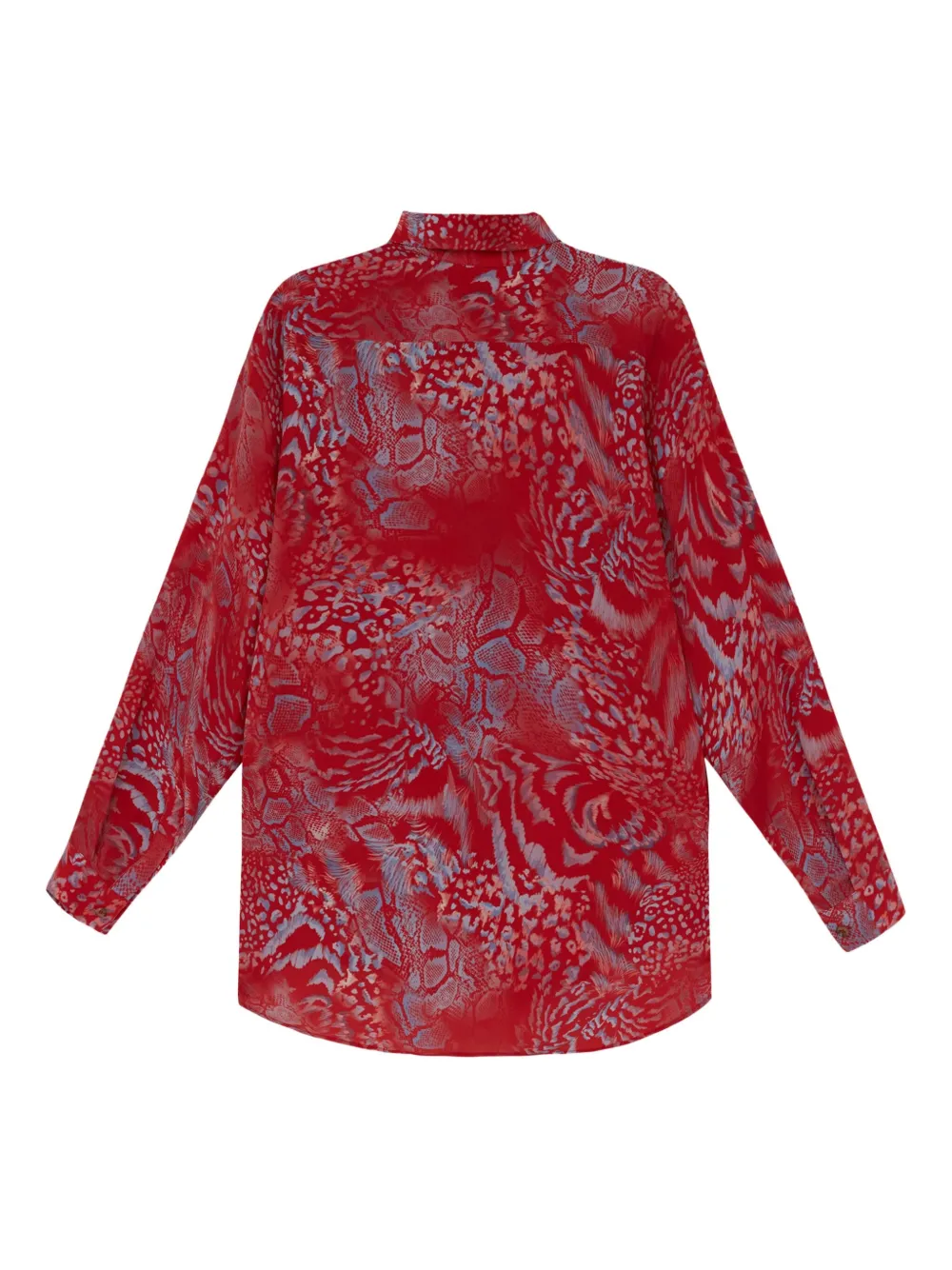 MISCI Overhemd met dierenprint - Rood