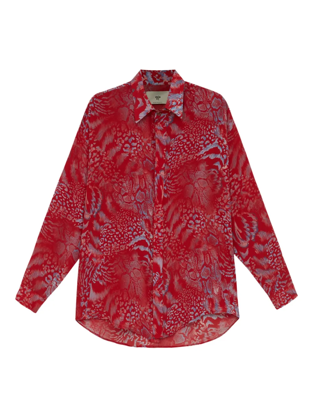 MISCI camisa con animal print | rojo | Image 1