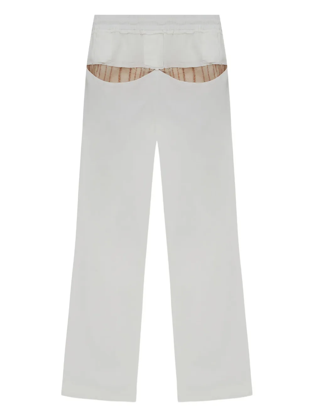 MISCI cut-out wide-leg trousers - Beige