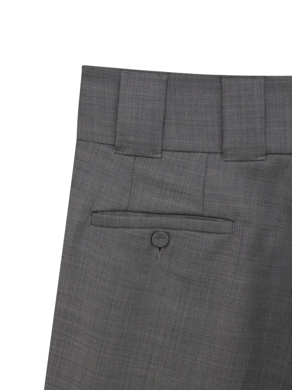MISCI Wollen broek met wijde tailleband Grijs