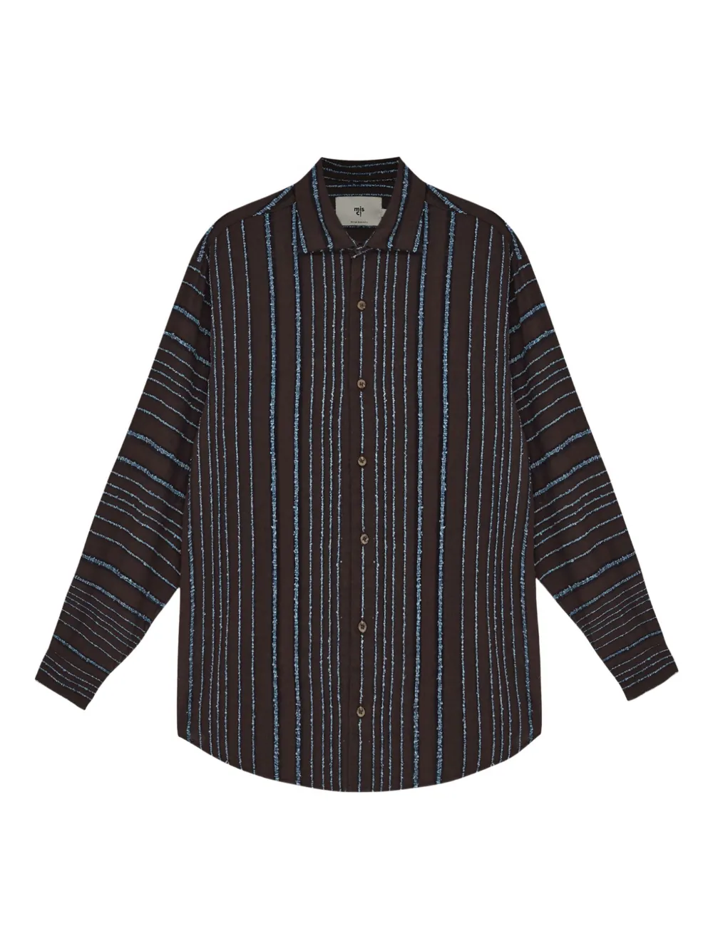 MISCI camisa con rayas estampadas | marrón | Image 1