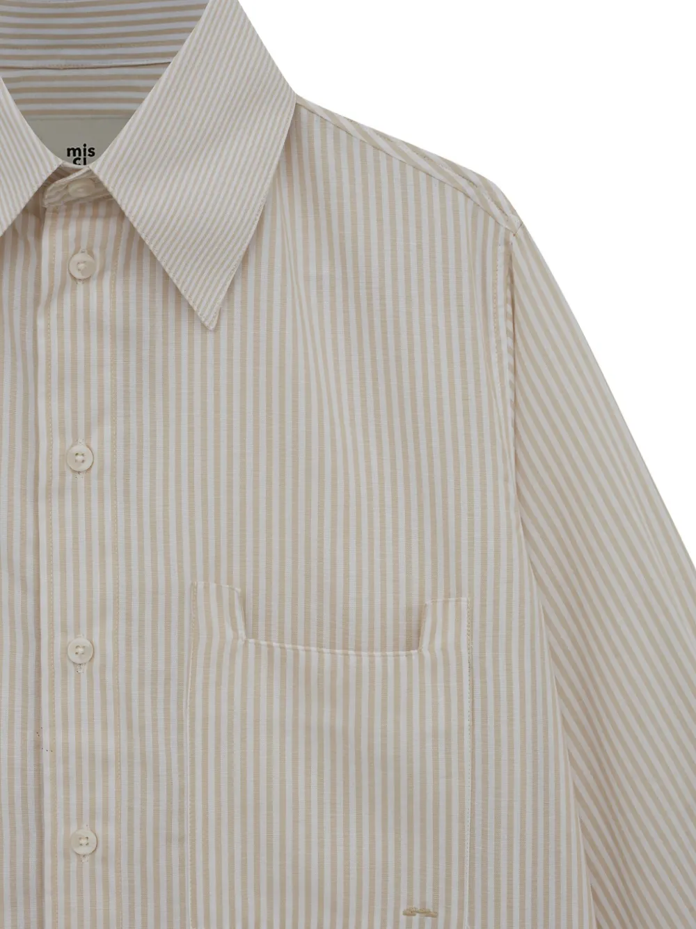 Misci Striped Shirt In Neutral
