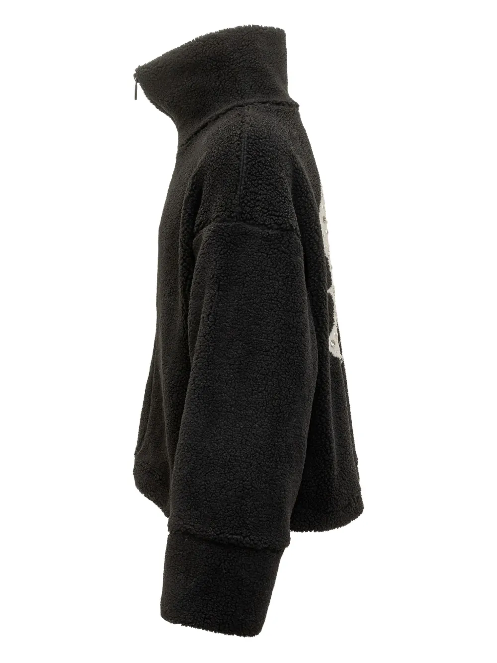 Barrow Fleece Zip-up Jacket In Black