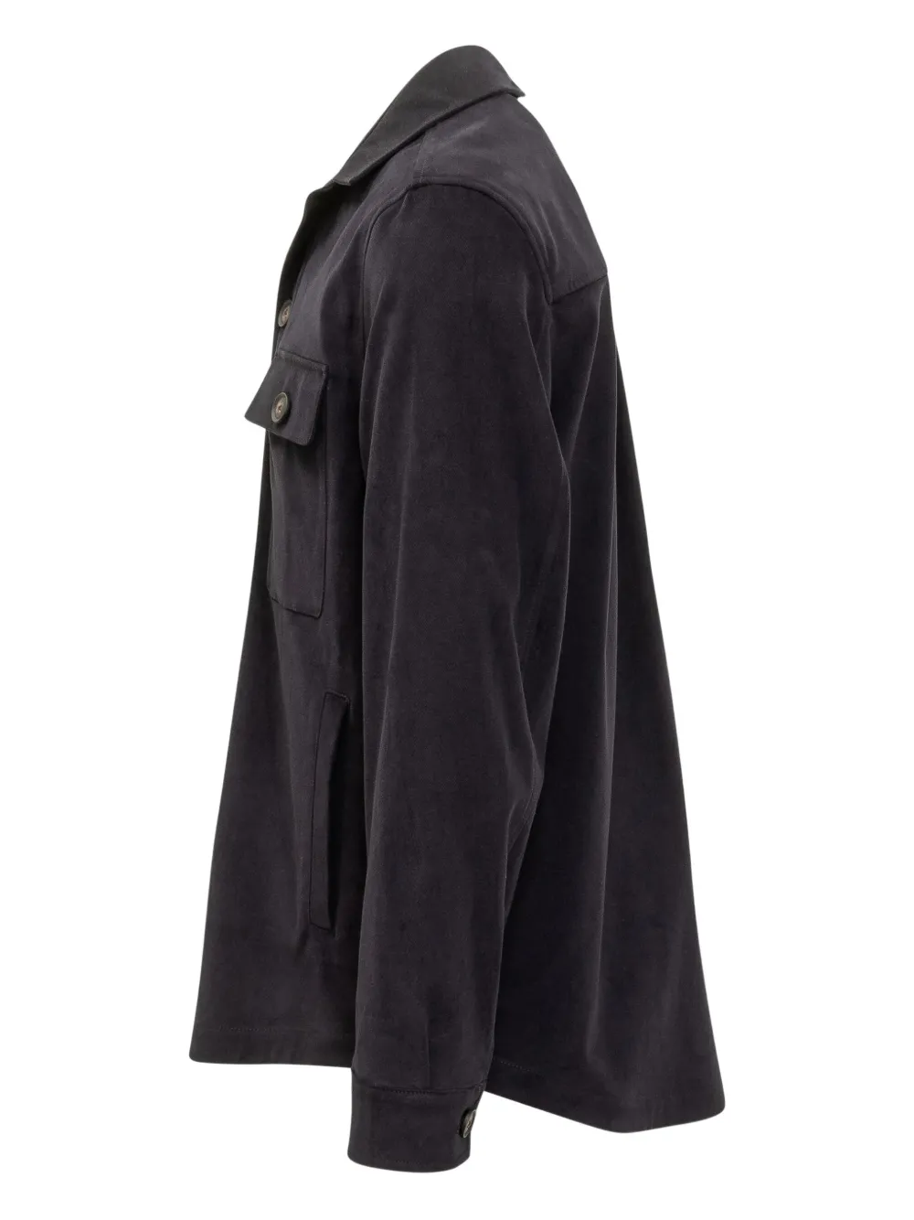 Hugo Boss Boss Black Boss Cotton Overshirt With Pockets In Black