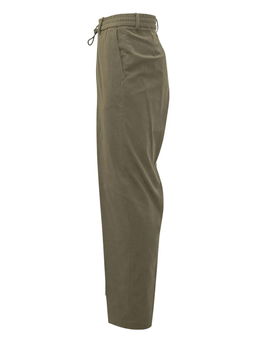 Hugo Boss Boss Green Boss Cotton Drawstring Trousers In Green