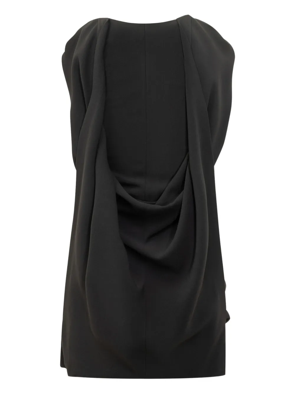 Alberta Ferretti Cady Stretch Dress In Black