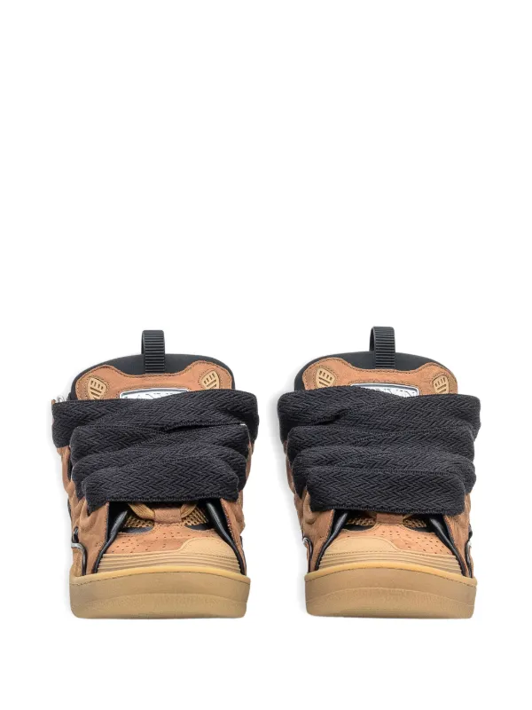Lanvin Curb lace-up Sneakers | Brown | FARFETCH RO