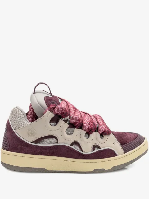 Lanvin curb lace-up sneakers