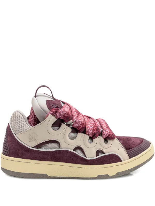 Lanvin Curb lace-up Sneakers | Red | FARFETCH