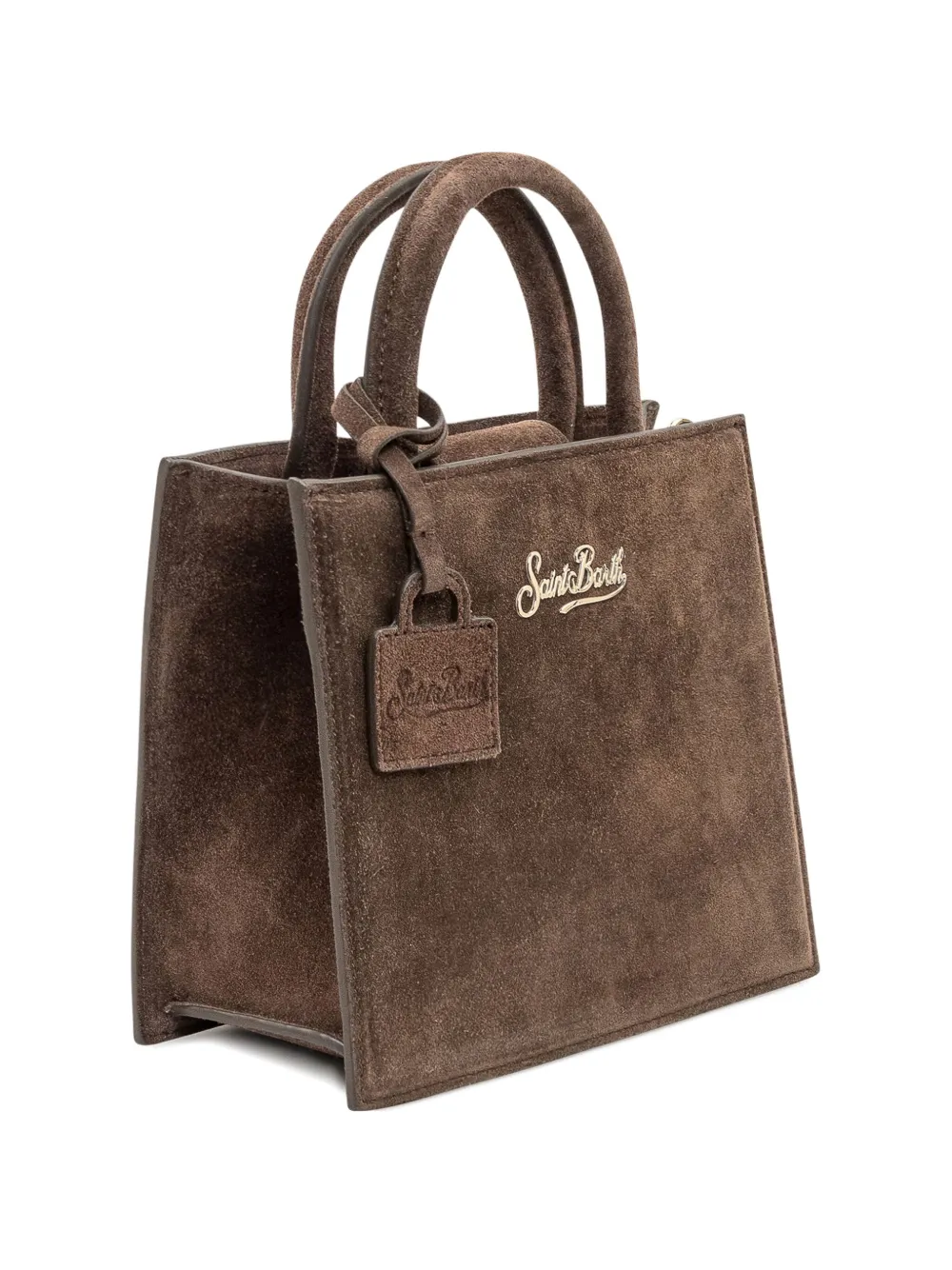 Mc2 Saint Barth Midi The Shop Tote Bag In Brown