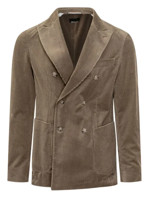 BOSS double-breasted corduroy jacket