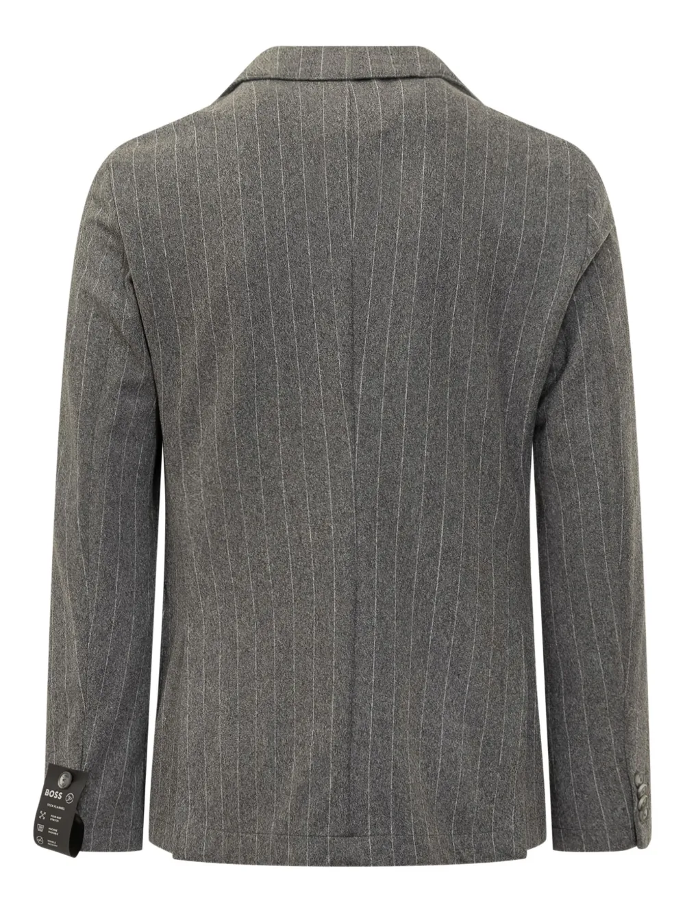 Hugo Boss Striped Blazer In Gray