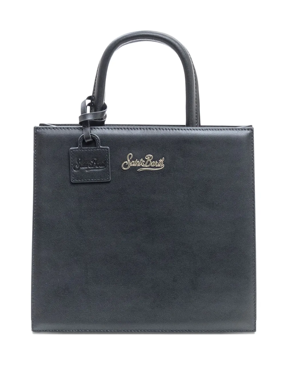 Mc2 Saint Barth Top-handle Logo-detail Satchel Bag In Black