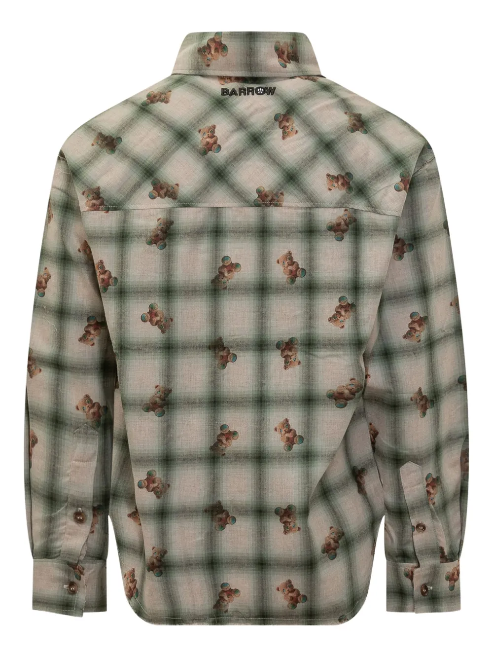 BARROW check flannel shirt - Beige