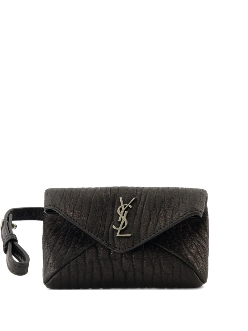Saint Laurent Cassandre-plaque wallet | Black | Image 1