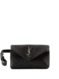 Saint Laurent Cassandre-plaque wallet - Black