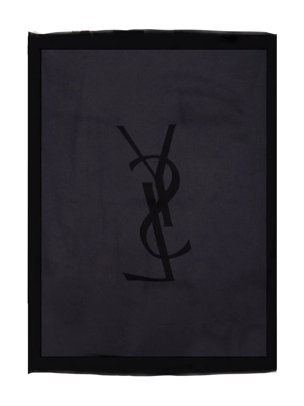 Saint Laurent logo-detail scarf - Zwart