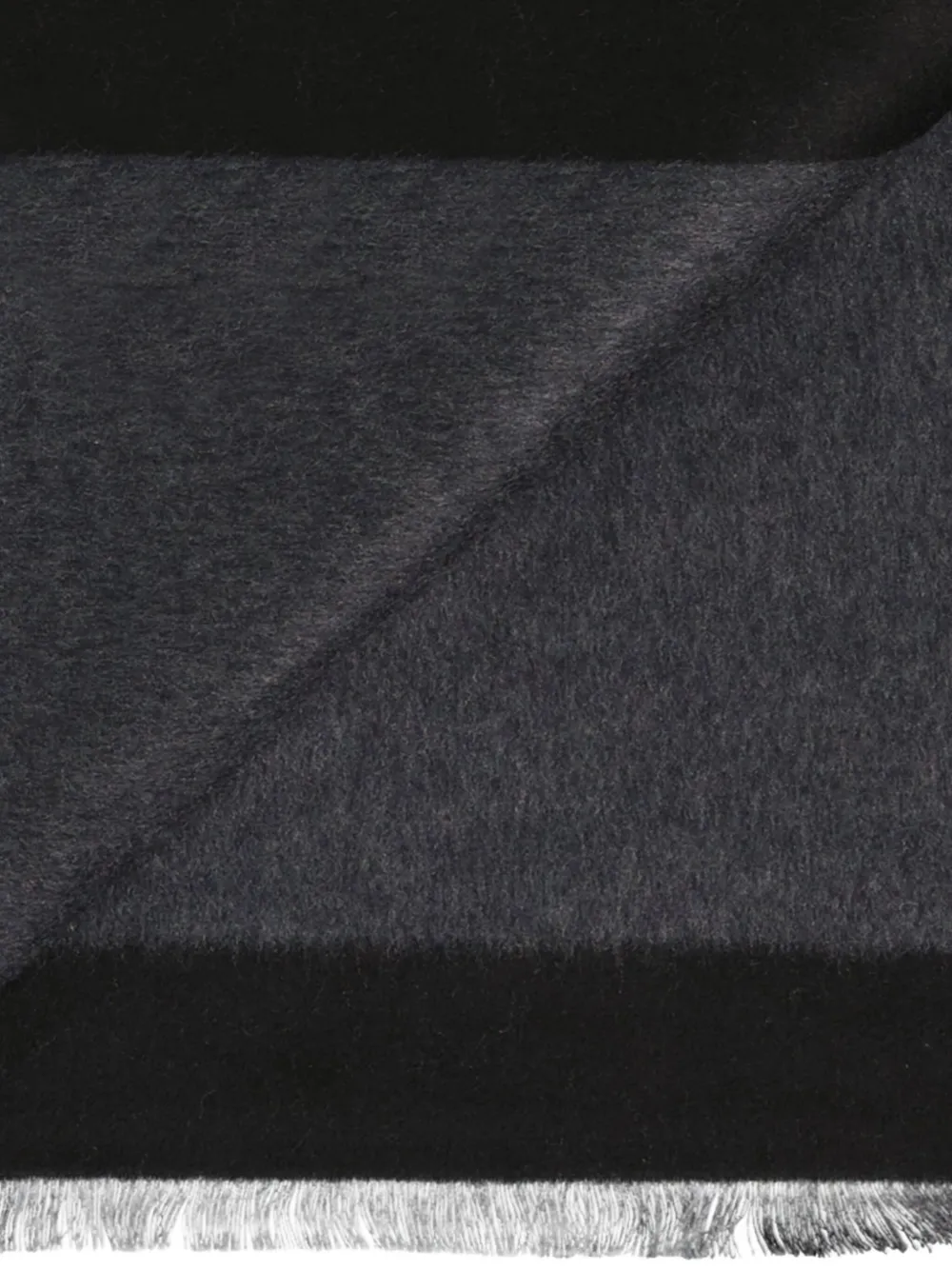 Saint Laurent Logo-detail Scarf In Black