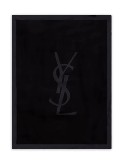 Saint Laurent logo-detail scarf