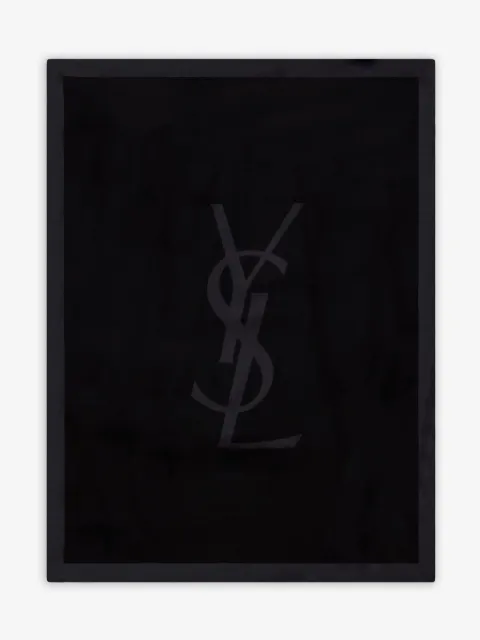 Saint Laurent logo-detail scarf