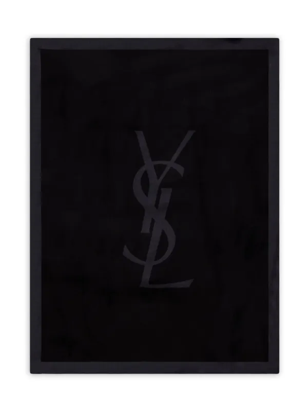 Saint Laurent Logo-detail Scarf in Black