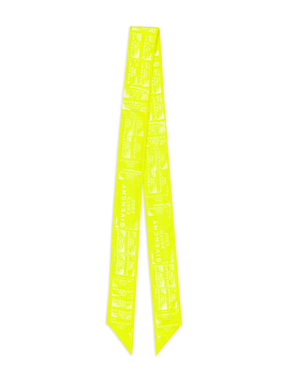 Givenchy mascada de seda con estampado gráfico | amarillo | Image 1