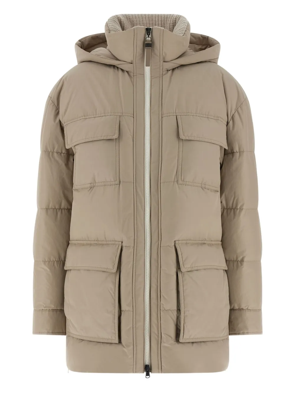 Brunello Cucinelli quilted padded coat | Neutrals | Image 1