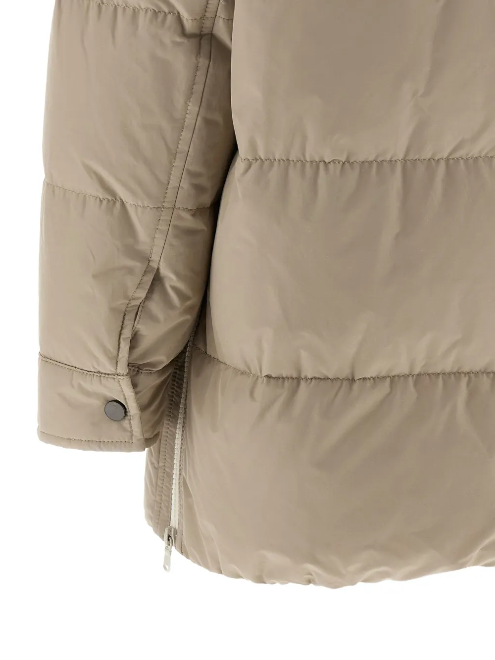 Brunello Cucinelli Gewatteerde jas Beige