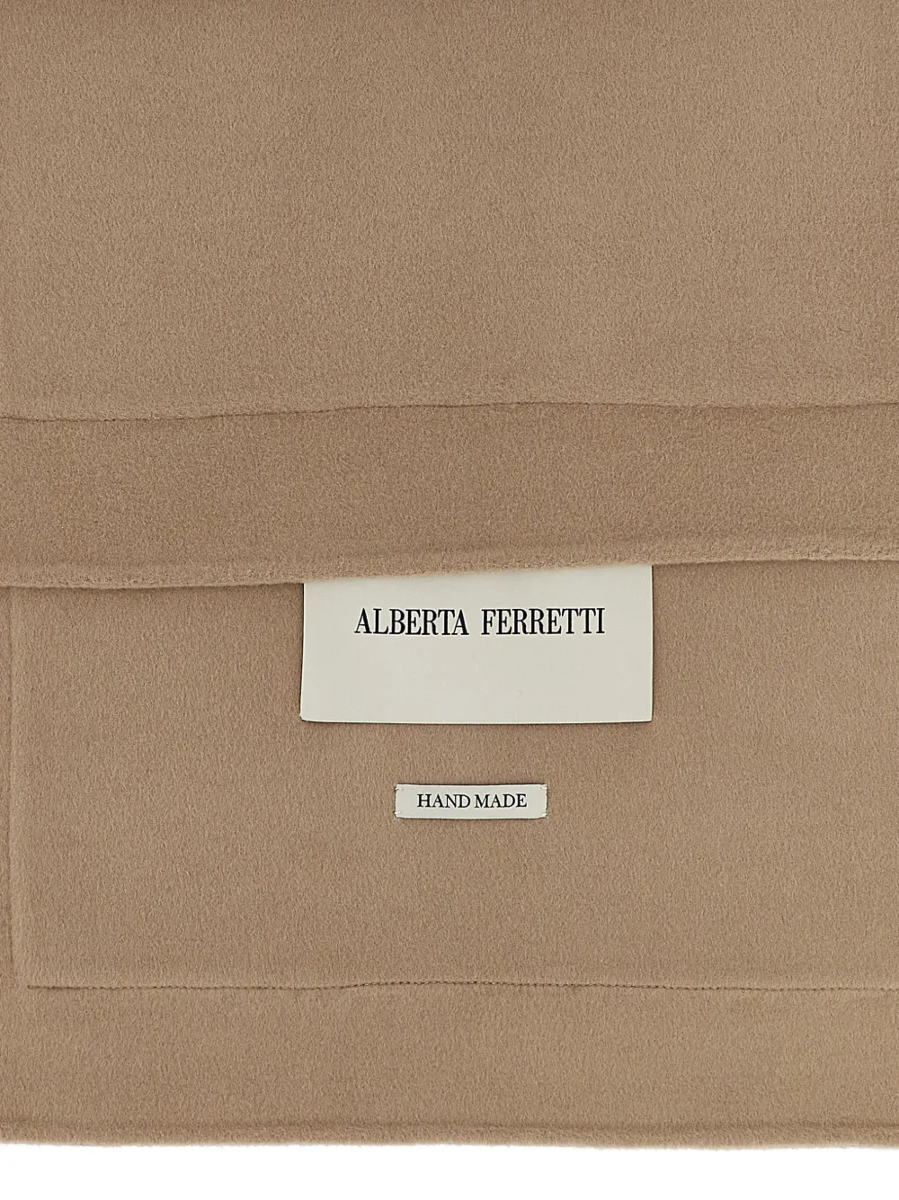 Alberta Ferretti Pockets sjaal met dubbele rij knopen - Beige