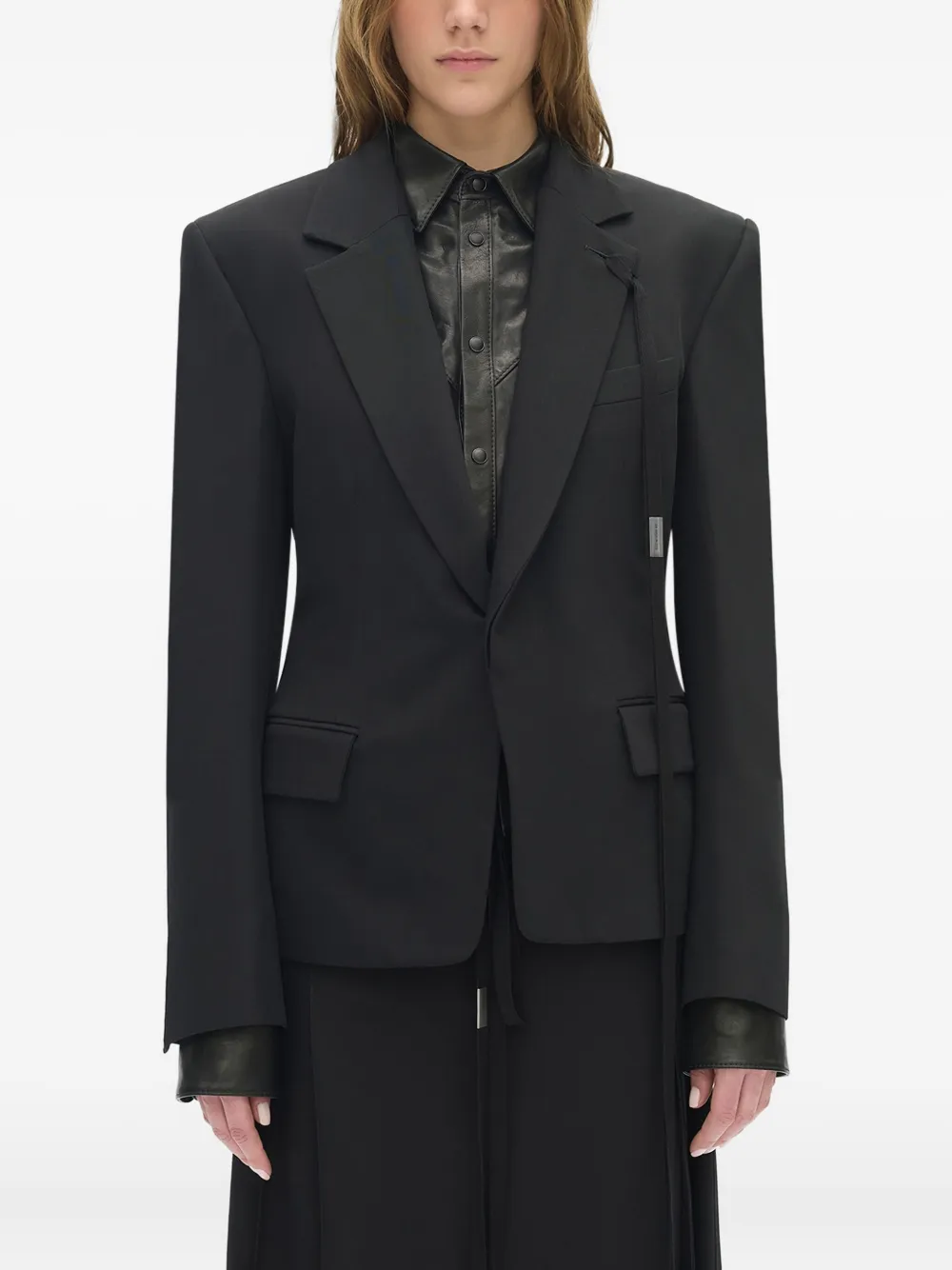Ann Demeulemeester Rachele single-breasted blazer | Black | Image 1