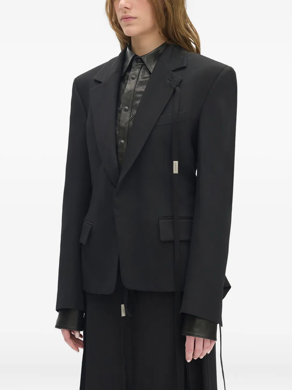  Ann Demeulemeester Rachele Single-breasted Blazer - Black 