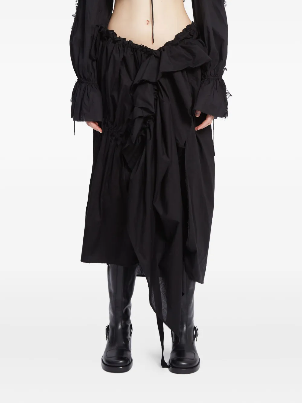 Ann Demeulemeester Maike ruffled skirt | Black | Image 1
