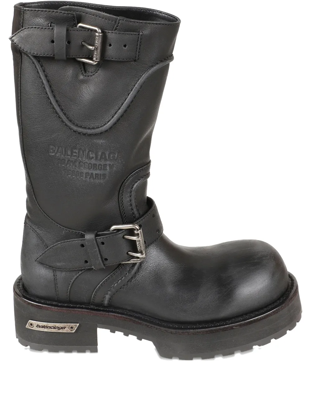 Balenciaga buckle-strap biker boots | Black | Image 1