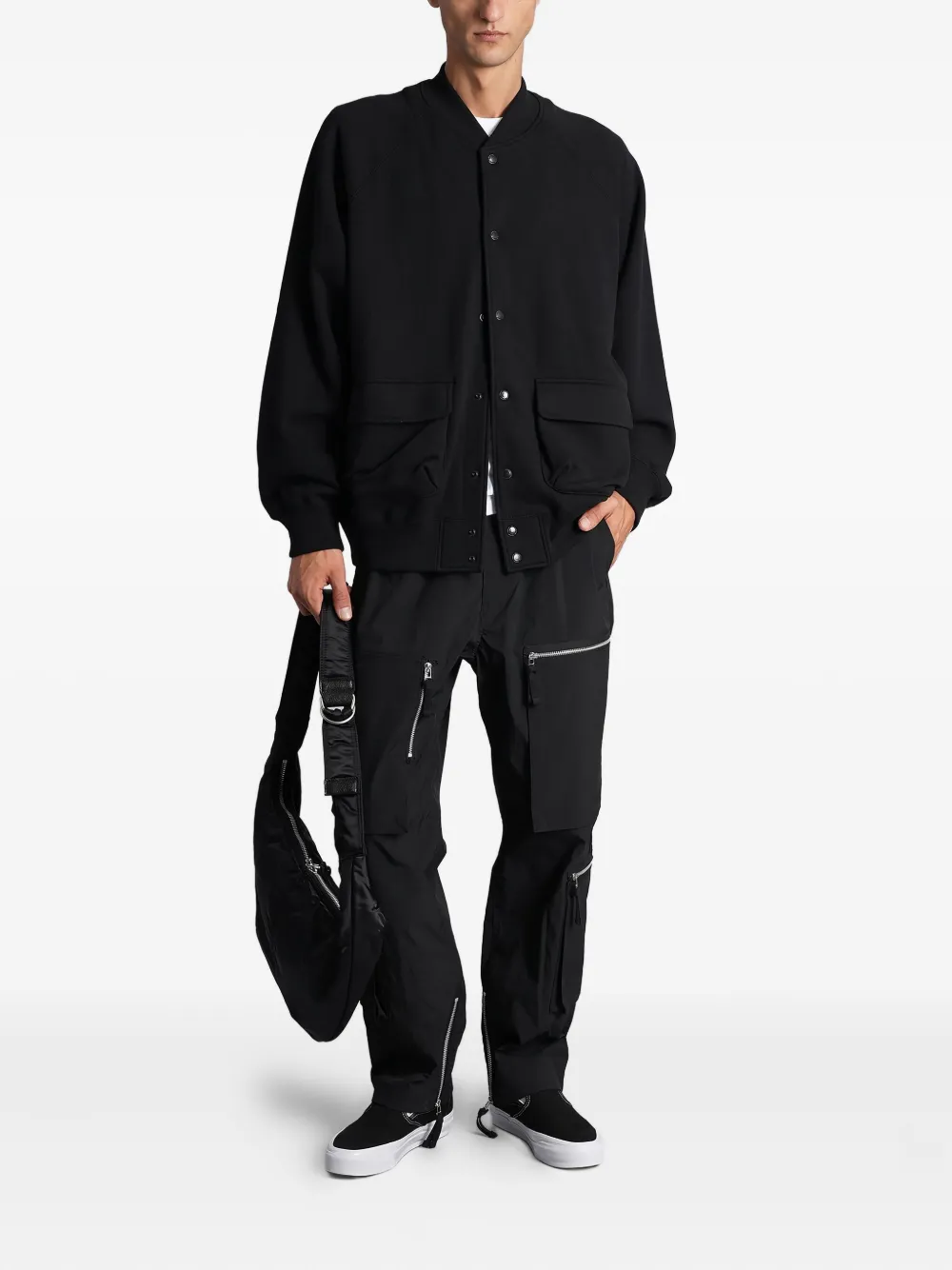 Comme des Garçons Homme zip-detail pocket trousers - Zwart