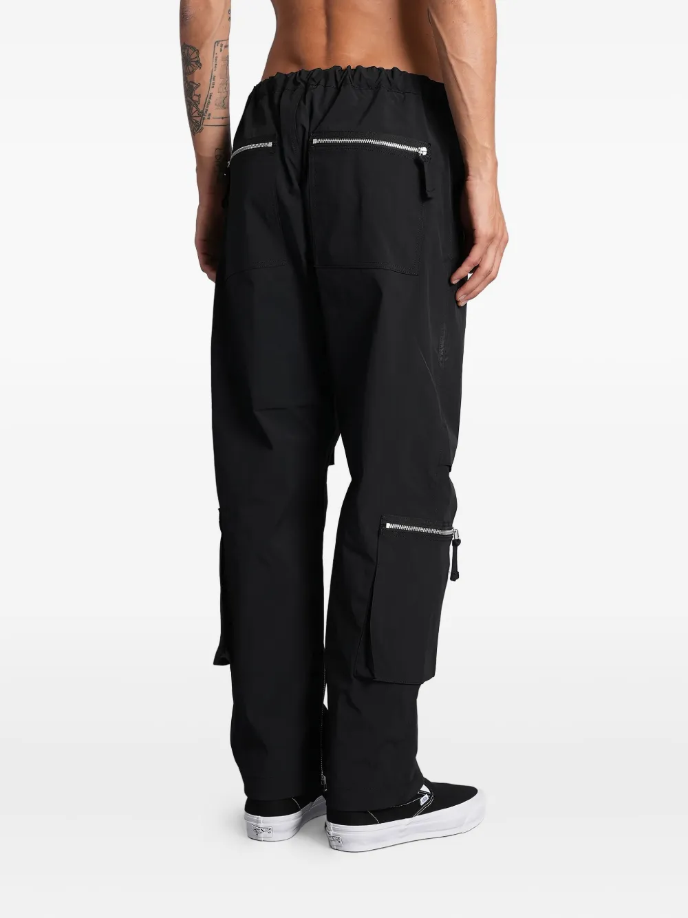 Comme Des Garçons Homme Deux Zip-detail Pocket Trousers In Black