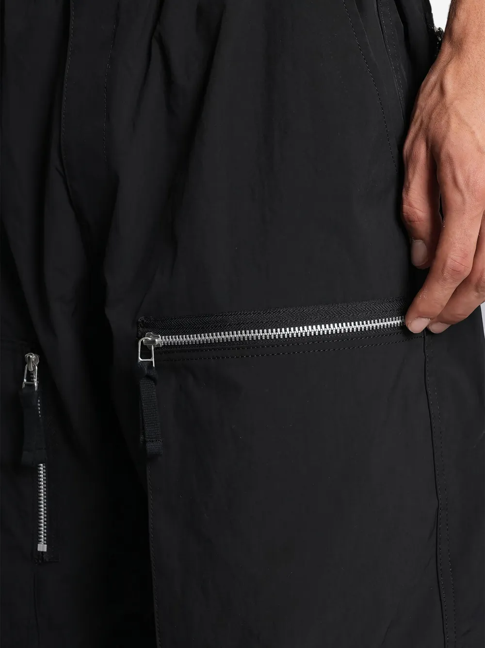 Comme Des Garçons Homme Deux Zip-detail Pocket Trousers In Black