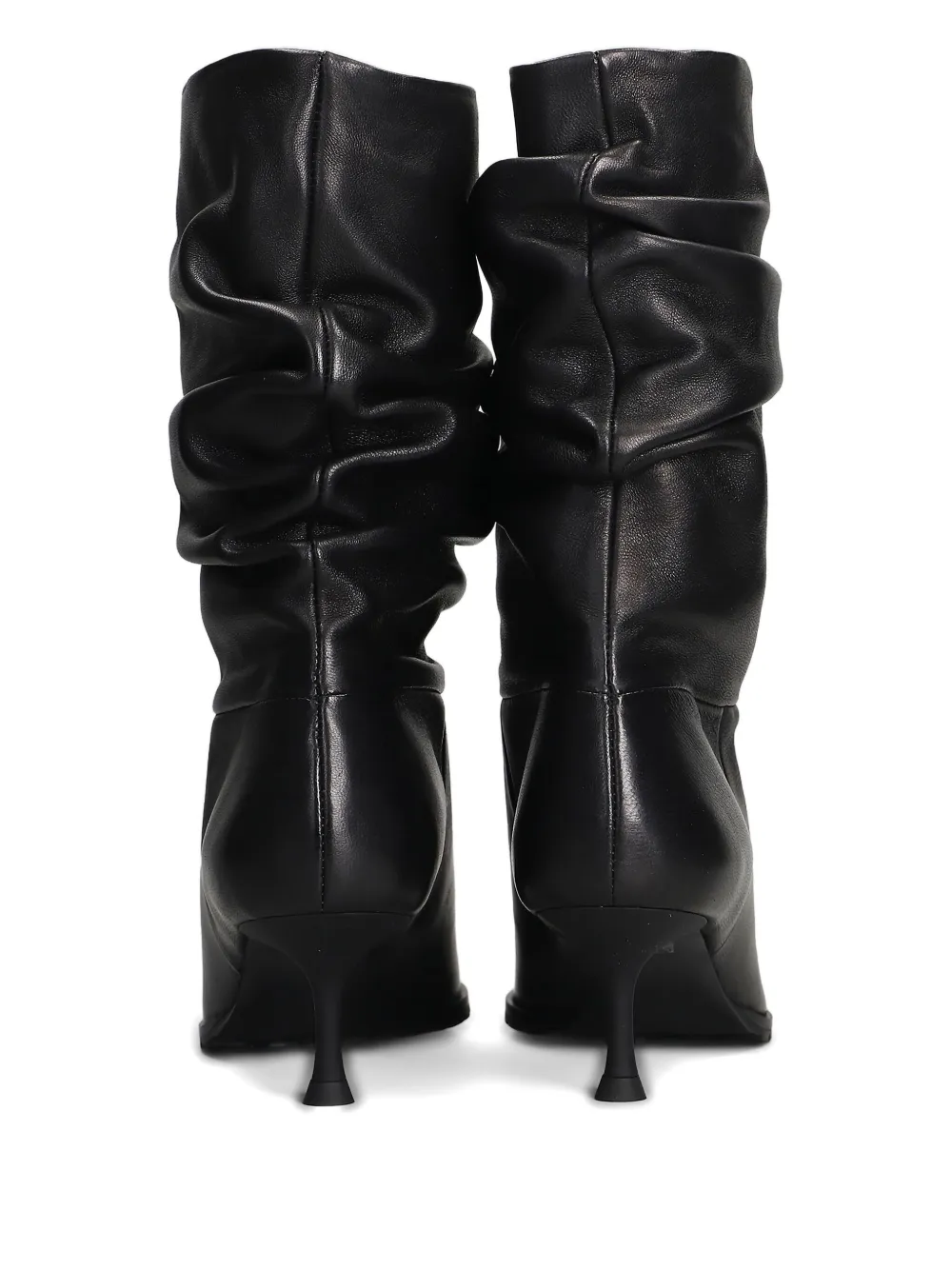Fratelli Russo Ruched Boots In Black