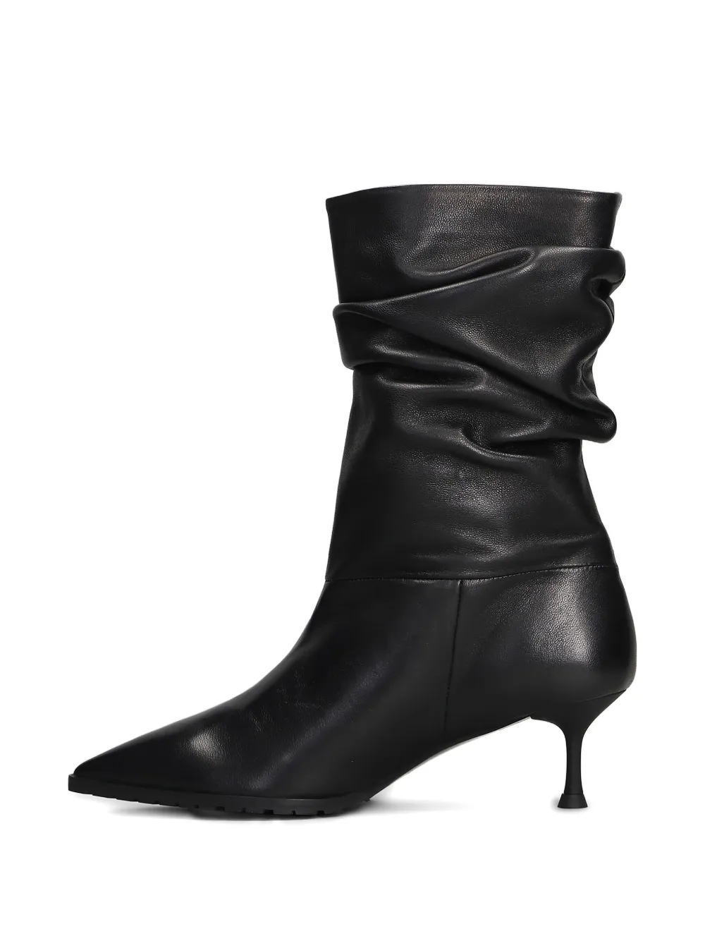 Fratelli Russo Ruched Boots In Black